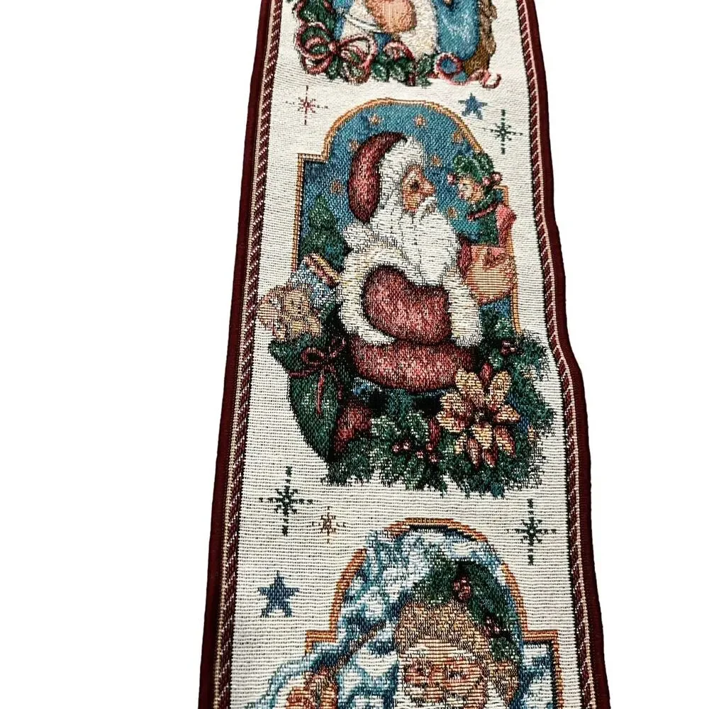 Bin Bin Tent USA Made Tapestry Bell Pull The Santa Classics MA9167 41” Long